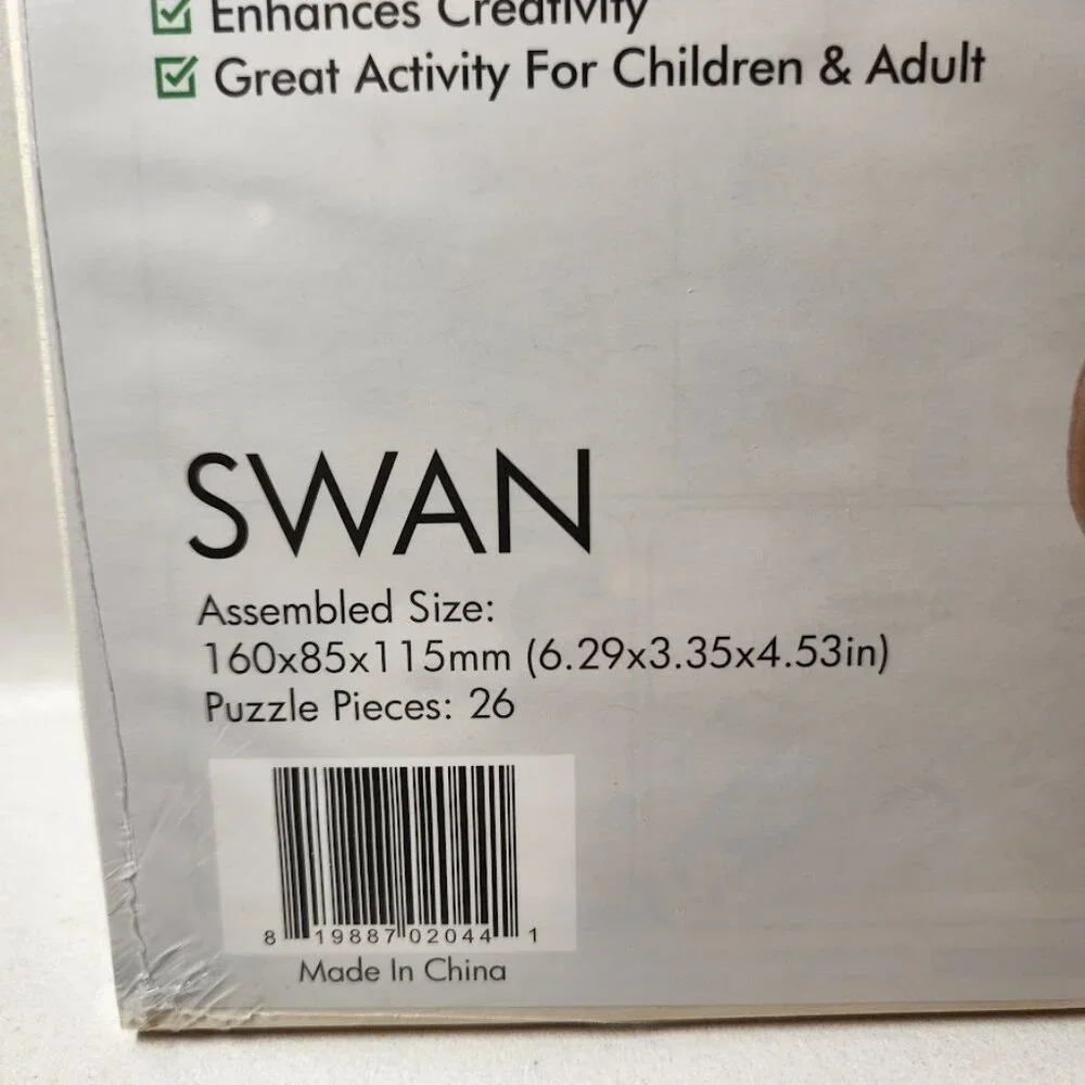 NEW 3D Puzzle SWAN Bird Figure STEM KIT CRAFT Project Science Lab